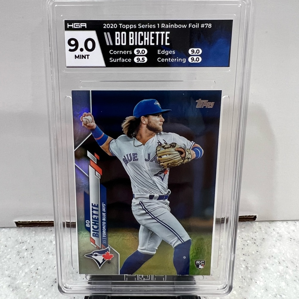 2020 Topps Series 1 Rainbow Foil #78 Bo Bichette RC HGA 9.0 Mint